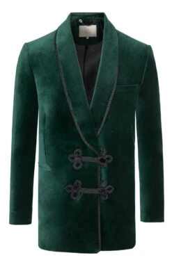 Men's Double Breasted Velvet Jacket -Bruar Heritage Sales Store TR30265BOTTLE 1