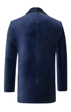 Men's Double Breasted Velvet Jacket -Bruar Heritage Sales Store TR30265NAVY 2