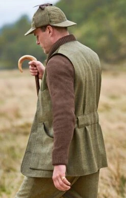 Tweed Shooting Waistcoat -Bruar Heritage Sales Store TR30400PINEBARKWP 1