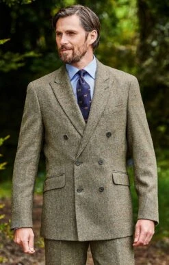 Men's Tweed Double Breasted Jacket