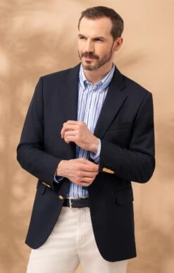 Men's Single Breasted Merino Blazer
