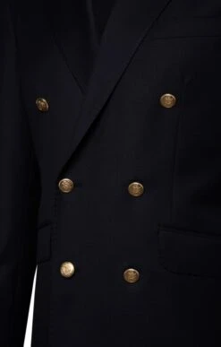 Men's Double Breasted Merino Blazer -Bruar Heritage Sales Store TR40307NAVY 4