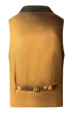 Men's Single Breasted Harris Tweed Waistcoat -Bruar Heritage Sales Store TR40603HIGHLANDBARK 1