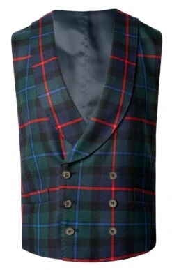 Men's Double Breasted Plaid Waistcoat -Bruar Heritage Sales Store TR40660CAMPBELLCAWDER 1