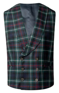 Men's Double Breasted Plaid Waistcoat -Bruar Heritage Sales Store TR40660MACKENZIE 1