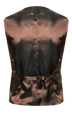 Men's Double Breasted Tweed Waistcoat -Bruar Heritage Sales Store TR40675DEEPCARAMELBCORN 1