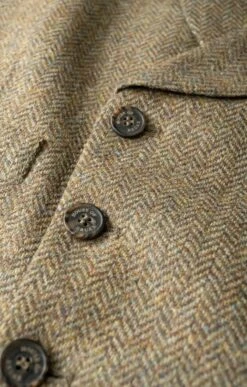 Men's Double Breasted Tweed Waistcoat -Bruar Heritage Sales Store TR40675LOVATBRNHB 3