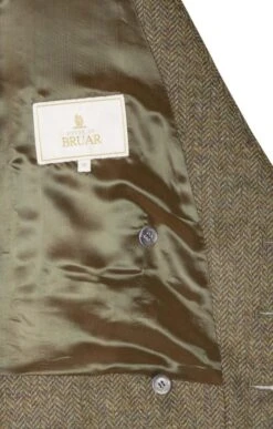 Men's Double Breasted Tweed Waistcoat -Bruar Heritage Sales Store TR40675LOVATBRNHB 4