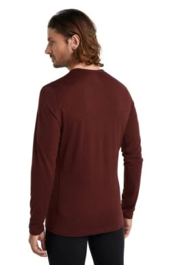 Mens Icebreaker Oasis Long Sleeve Crew Neck 8 Mens Icebreaker Oasis Long Sleeve Crew Neck -Bruar Heritage Sales Store TS05000ESPRESSO 1