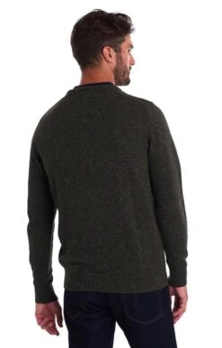 Men's Barbour Tisbury Crew Sweater -Bruar Heritage Sales Store TS09900DKSEAWEED 1