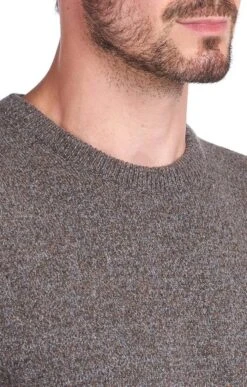 Men's Barbour Tisbury Crew Sweater -Bruar Heritage Sales Store TS09900FOG 2