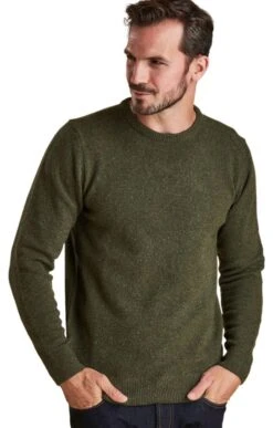 Men's Barbour Tisbury Crew Sweater -Bruar Heritage Sales Store TS09900FOREST 2