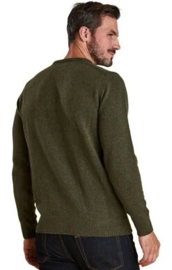 Men's Barbour Tisbury Crew Sweater -Bruar Heritage Sales Store TS09900FOREST 3