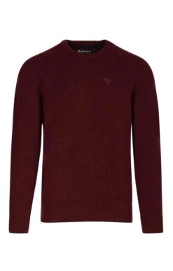 Men's Barbour Tisbury Crew Sweater -Bruar Heritage Sales Store TS09900RUBY 2