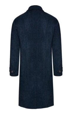 Men's Harris Tweed Raglan Coat -Bruar Heritage Sales Store TS12395DENIMHB 2