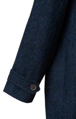Men's Harris Tweed Raglan Coat -Bruar Heritage Sales Store TS12395DENIMHB 3