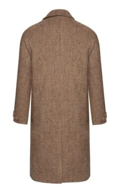 Men's Harris Tweed Raglan Coat -Bruar Heritage Sales Store TS12395OATMEALHB 2