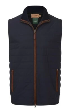 Men's Schöffel Hybrid Quilt Aerobloc Gilet -Bruar Heritage Sales Store TS21582NAVY 2