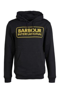 Men's Barbour International Pop Over Hoodie 10 Men's Barbour International Pop Over Hoodie -Bruar Heritage Sales Store TS22181BLACK 2
