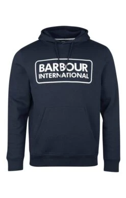 Men's Barbour International Pop Over Hoodie 11 Men's Barbour International Pop Over Hoodie -Bruar Heritage Sales Store TS22181INTERNATIONALNAVY 1