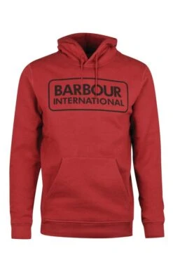 Men's Barbour International Pop Over Hoodie 15 Men's Barbour International Pop Over Hoodie -Bruar Heritage Sales Store TS22181WINE 2