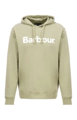 Men's Barbour Logo Hoodie 7 Men's Barbour Logo Hoodie -Bruar Heritage Sales Store TS22184BLEACHEDOLIVE 2