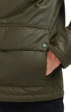 Men's Barbour International Crescent Waxed Jacket -Bruar Heritage Sales Store TS22330ARCHIVEOLIVE 2