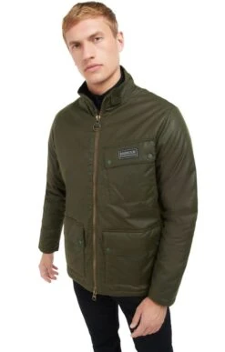 Men's Barbour International Crescent Waxed Jacket -Bruar Heritage Sales Store TS22330ARCHIVEOLIVE 4