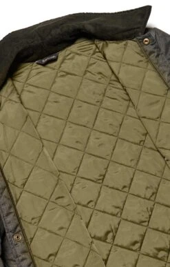 Men's Barbour Checked Heritage Liddesdale Quilt -Bruar Heritage Sales Store TS23159OLIVE 4