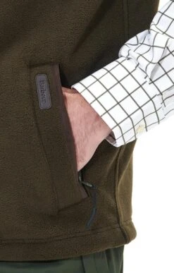 Men's Barbour Active Fleece Gilet -Bruar Heritage Sales Store TS23172OLIVE 3