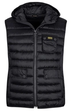 Men's Barbour International Ousten Hooded Gilet 7 Men's Barbour International Ousten Hooded Gilet -Bruar Heritage Sales Store TS23187BLACK 3