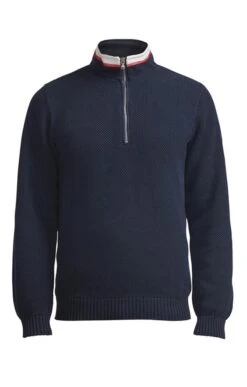 Men's Classic Windproof 1/4 Zip -Bruar Heritage Sales Store TS23566NAVY 3