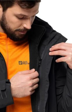 Men's Jack Wolfskin Fernblick 2L Jacket -Bruar Heritage Sales Store TS23693BLACK 4
