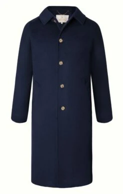 Raglan Sleeve Cashmere Coat -Bruar Heritage Sales Store TS30175NAVY 1