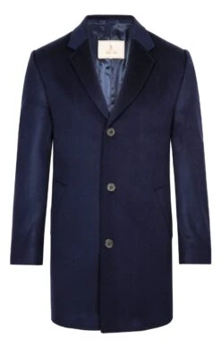 Men's Wool & Cashmere Paddock Coat -Bruar Heritage Sales Store TS30420NAVY 2