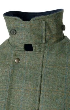 Men's Scottish Saxony Tweed Shooting Coat -Bruar Heritage Sales Store TS30450LOVATGRNSKYWP 3