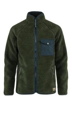 Men’s Fjallraven Vardag Pile Fleece Jacket -Bruar Heritage Sales Store TS58963DEEPFOREST 2