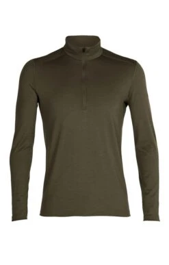 Mens Icebreaker Oasis Long Sleeve Half Zip -Bruar Heritage Sales Store TS99965LODEN 2