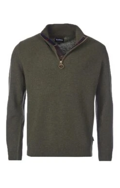 Mens Barbour Holden Half Zip -Bruar Heritage Sales Store TT00160OLIVE 1