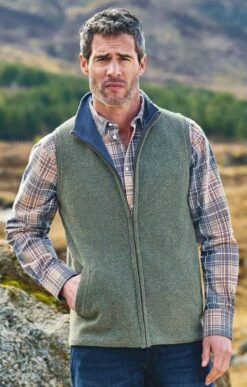 Men's Lambswool Reversible Gilet