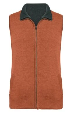 Men's Lambswool Reversible Gilet -Bruar Heritage Sales Store TT00923TWEEDGREENEMBER 1