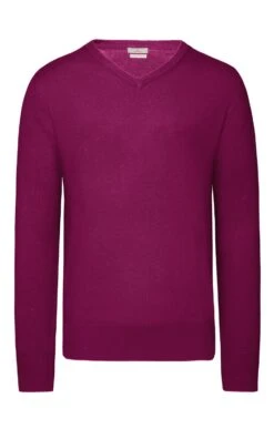 Men's Merino V Neck -Bruar Heritage Sales Store TT04894BURGUNDY 1