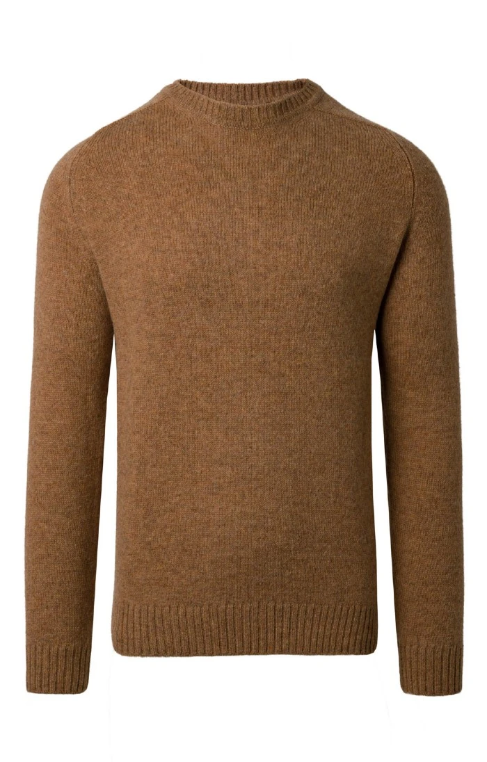 Mens Shetland Crew Neck 2 Mens Shetland Crew Neck - Image 2