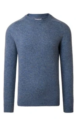 Mens Shetland Crew Neck 11 Mens Shetland Crew Neck -Bruar Heritage Sales Store TT14050DENIM 1