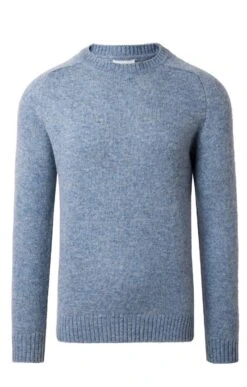 Mens Shetland Crew Neck 13 Mens Shetland Crew Neck -Bruar Heritage Sales Store TT14050GLACIER 1