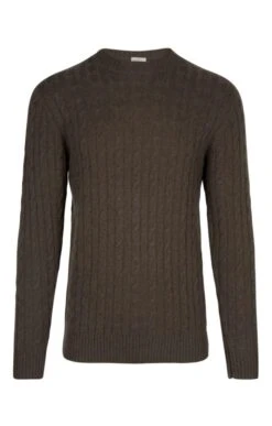 Men’s Cashmere Cable Crew