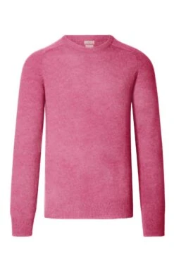 House Of Bruar 2 Ply Lambswool Crew Neck -Bruar Heritage Sales Store TT15000OLDROSE 1