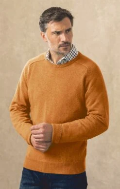 House Of Bruar 2 Ply Lambswool Crew Neck
