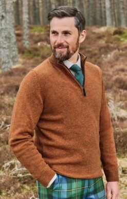 Men's Country Lambswool T-Zip