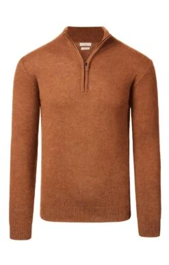 Men's Country Lambswool T-Zip -Bruar Heritage Sales Store TT15170WARMGINGER 1